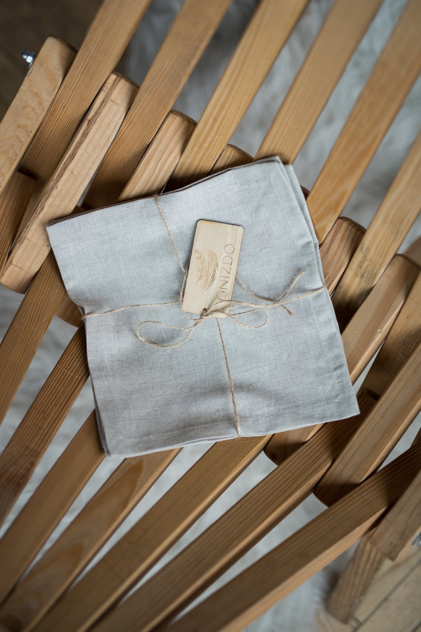 CLASSIC LINEN NAPKINS LIGHT GREY SET OF 2 - The Modern Heritage