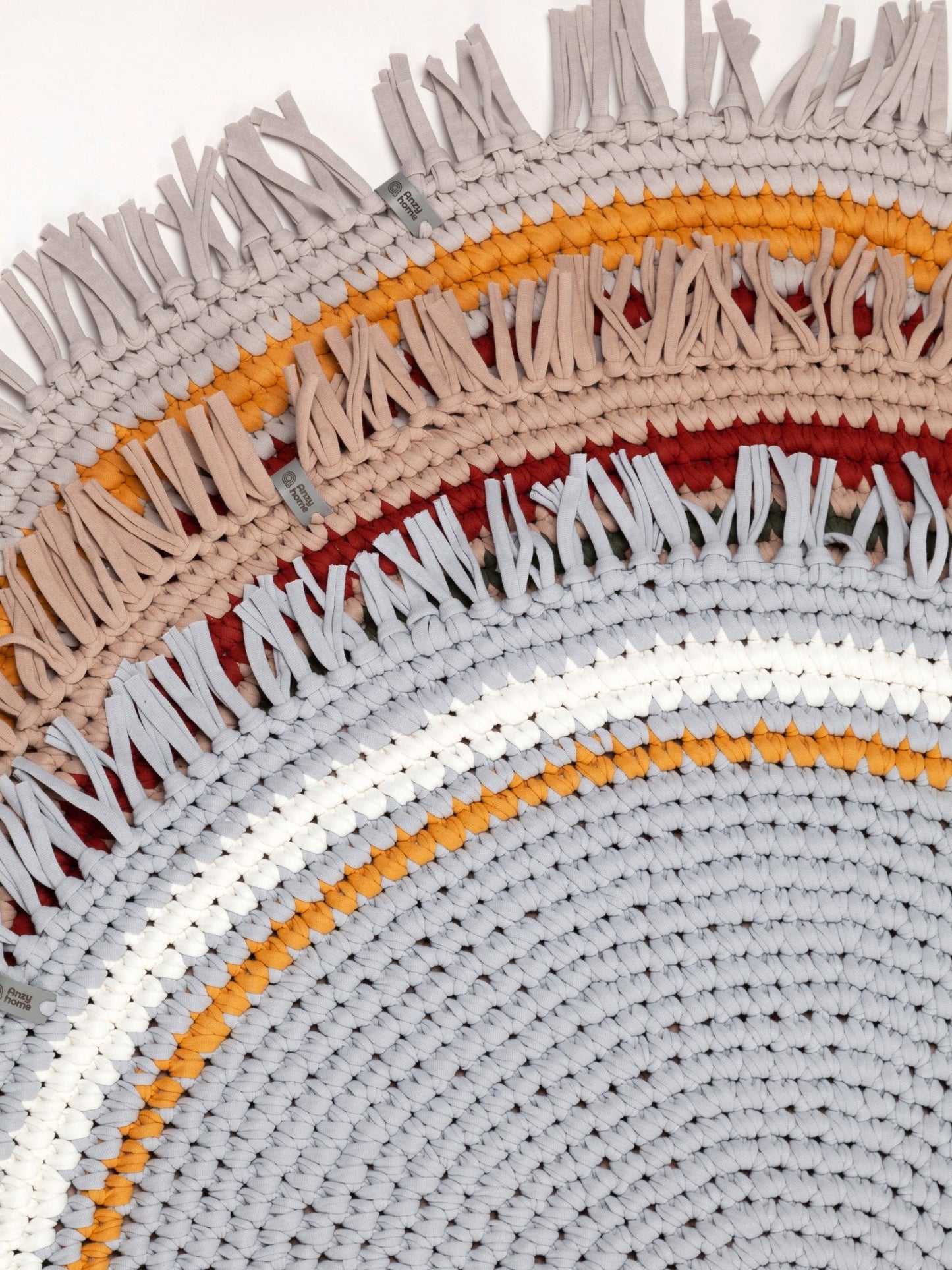 FRIDGED ANZY HAND-WOVEN PATTERNED AREA RUG - The Modern Heritage