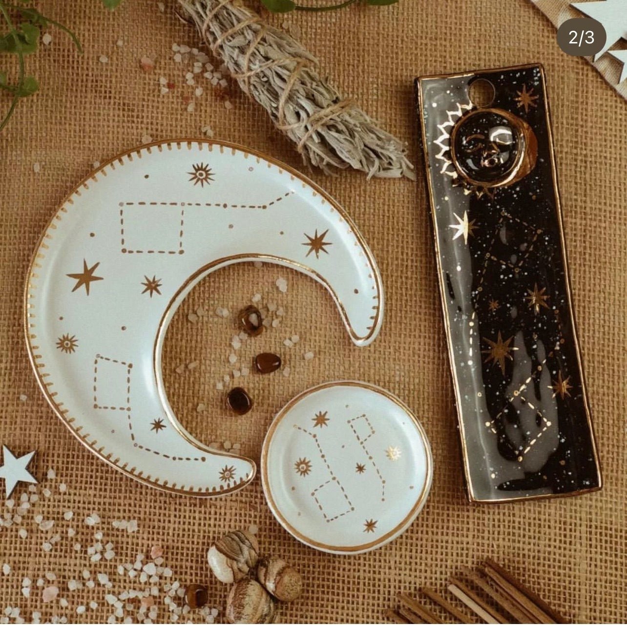 Hand-Crafted Ceramic Tray Half-Moon - The Modern Heritage