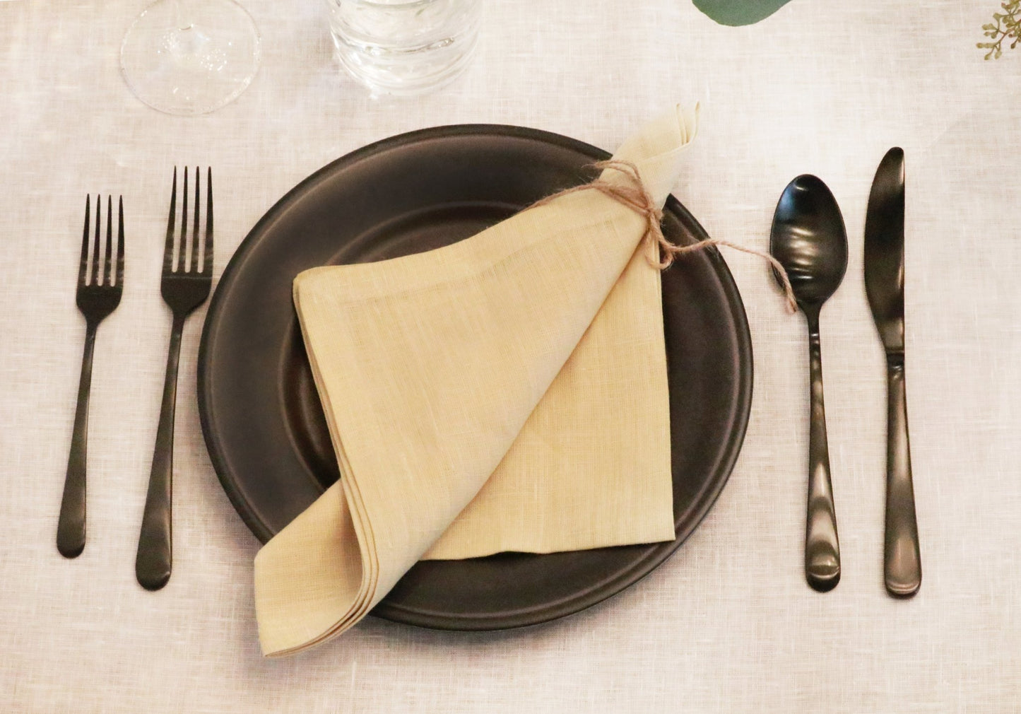 LINEN NAPKINS VANILLA SET OF 2 - The Modern Heritage