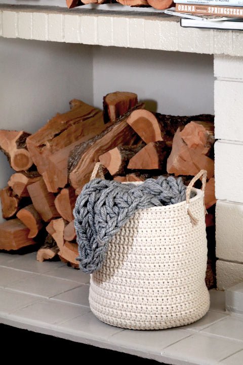 Moloda Hand-Woven Basket Natural Beige - The Modern Heritage