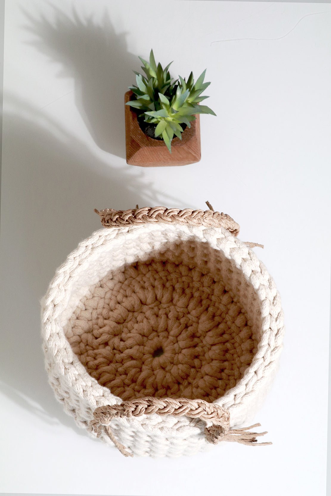Moloda Hand-Woven Basket Natural Beige - The Modern Heritage