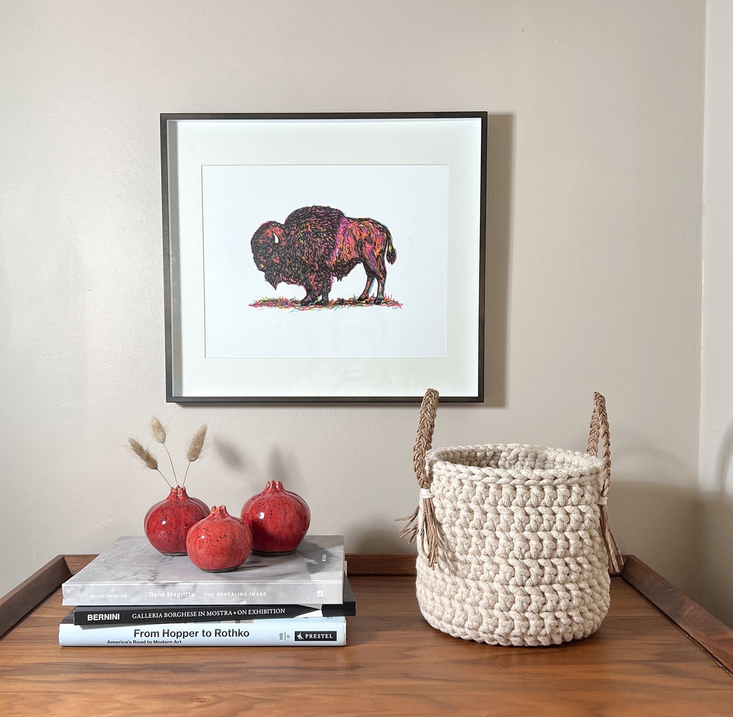 Small Decorative Ceramic Vase Garnet - The Modern Heritage