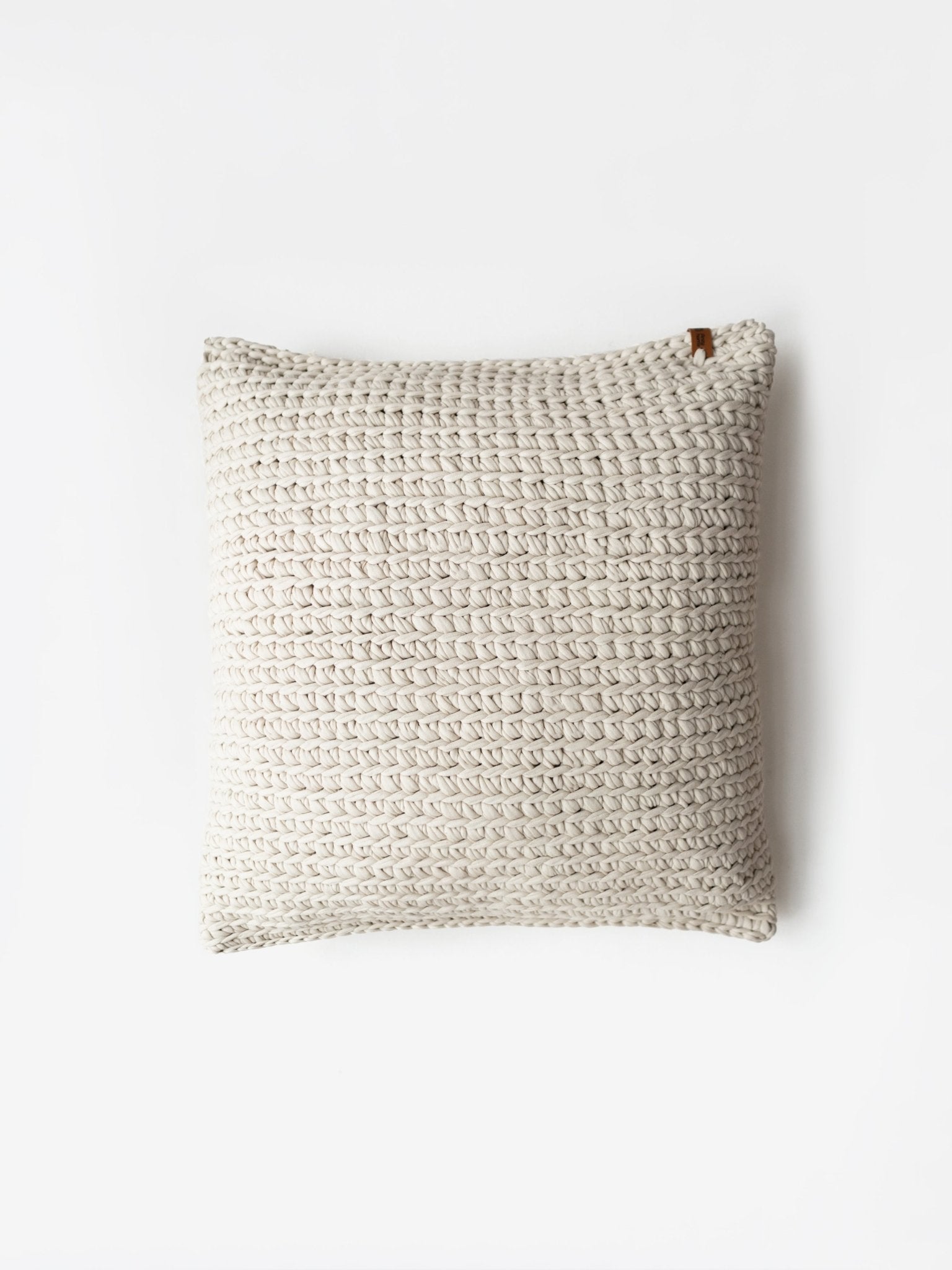 Ivory - White Textured throw pillows