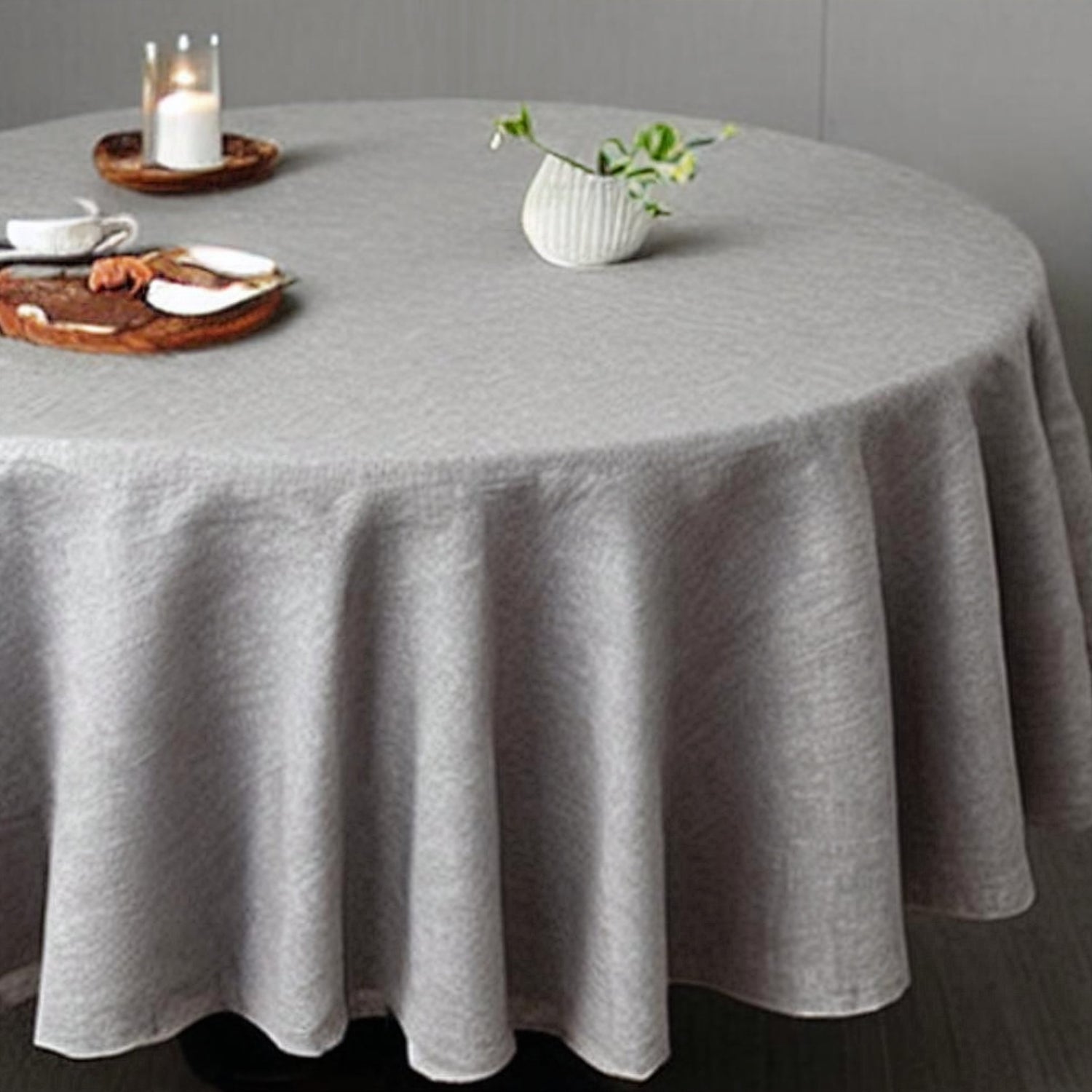 Linen Tablecloths Round - The Modern Heritage
