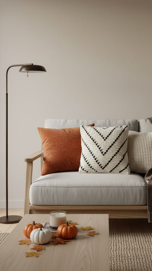 Patterned Handknit Pillow Natural Ecru and Black 20” - The Modern Heritage